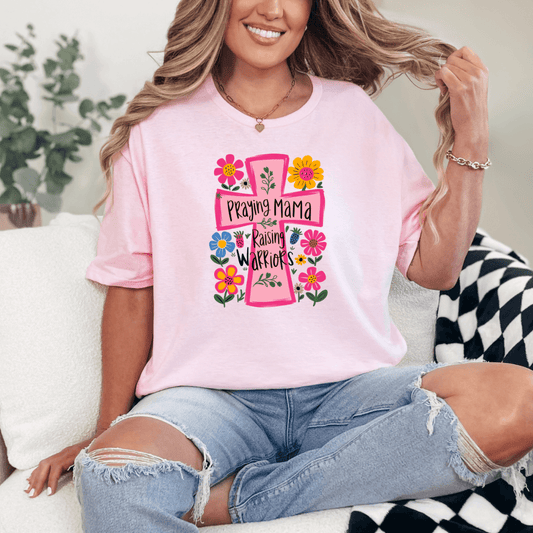 Praying Mama Raising Warriors Graphic Tee