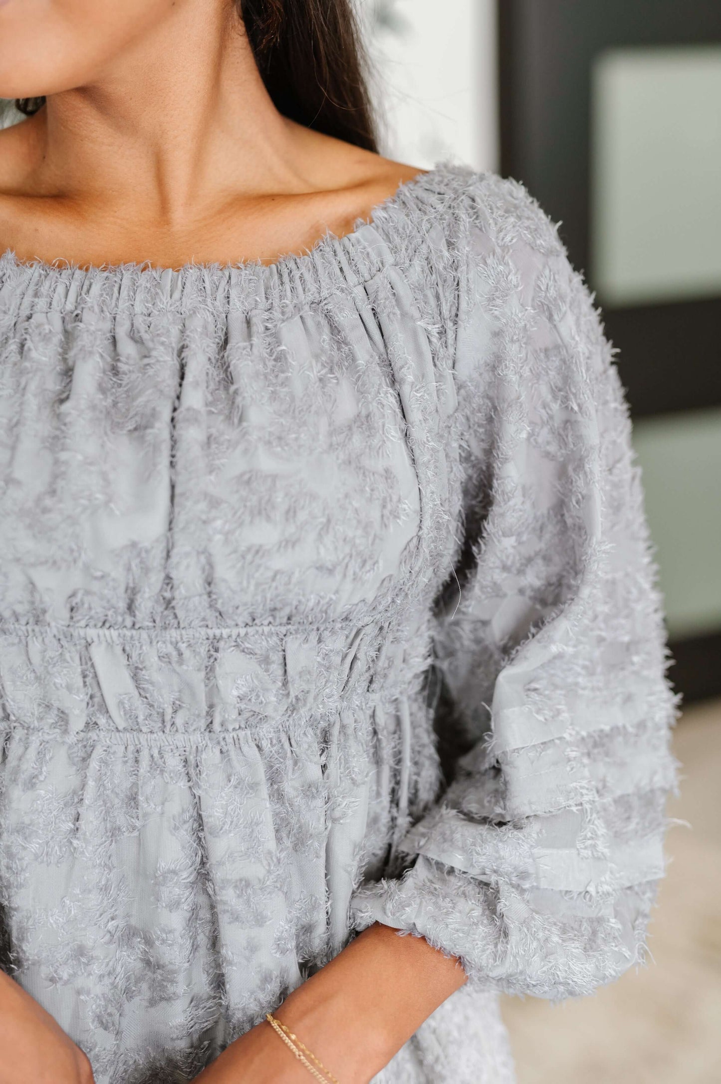 All Is Well Dress In Opal Gray
