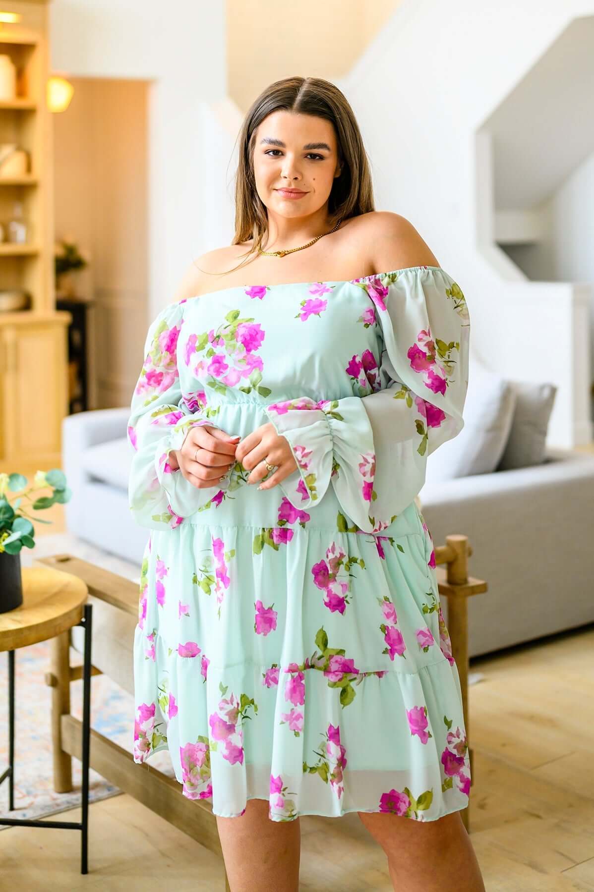 Delightfully Yours Floral Dress
