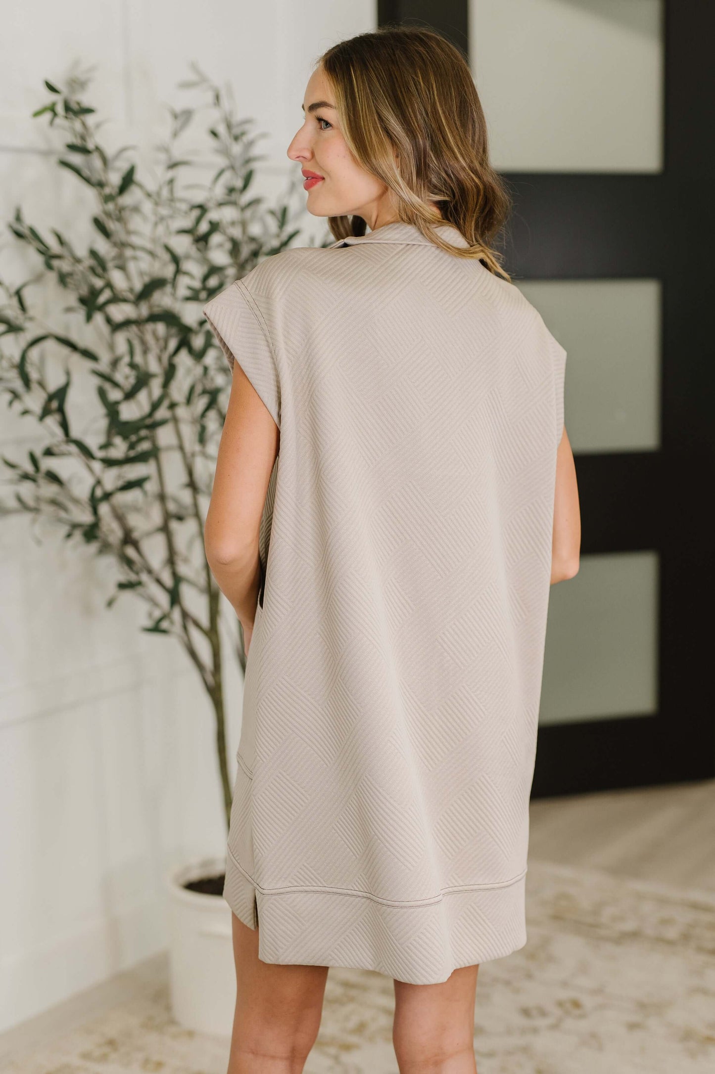 Easy Hustle High Neck Dress in Ash Mocha