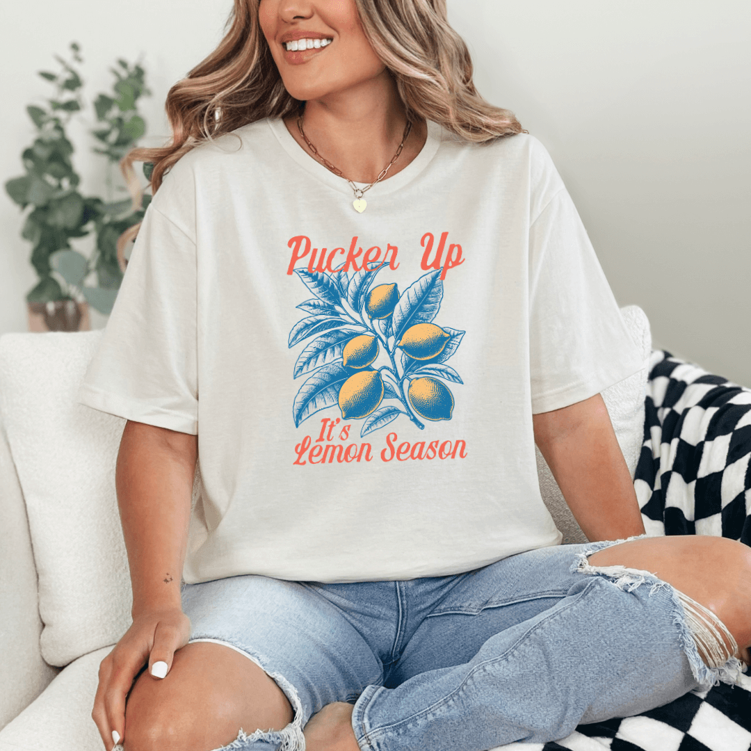 Pucker Up It's Lemon Season Graphic Tee