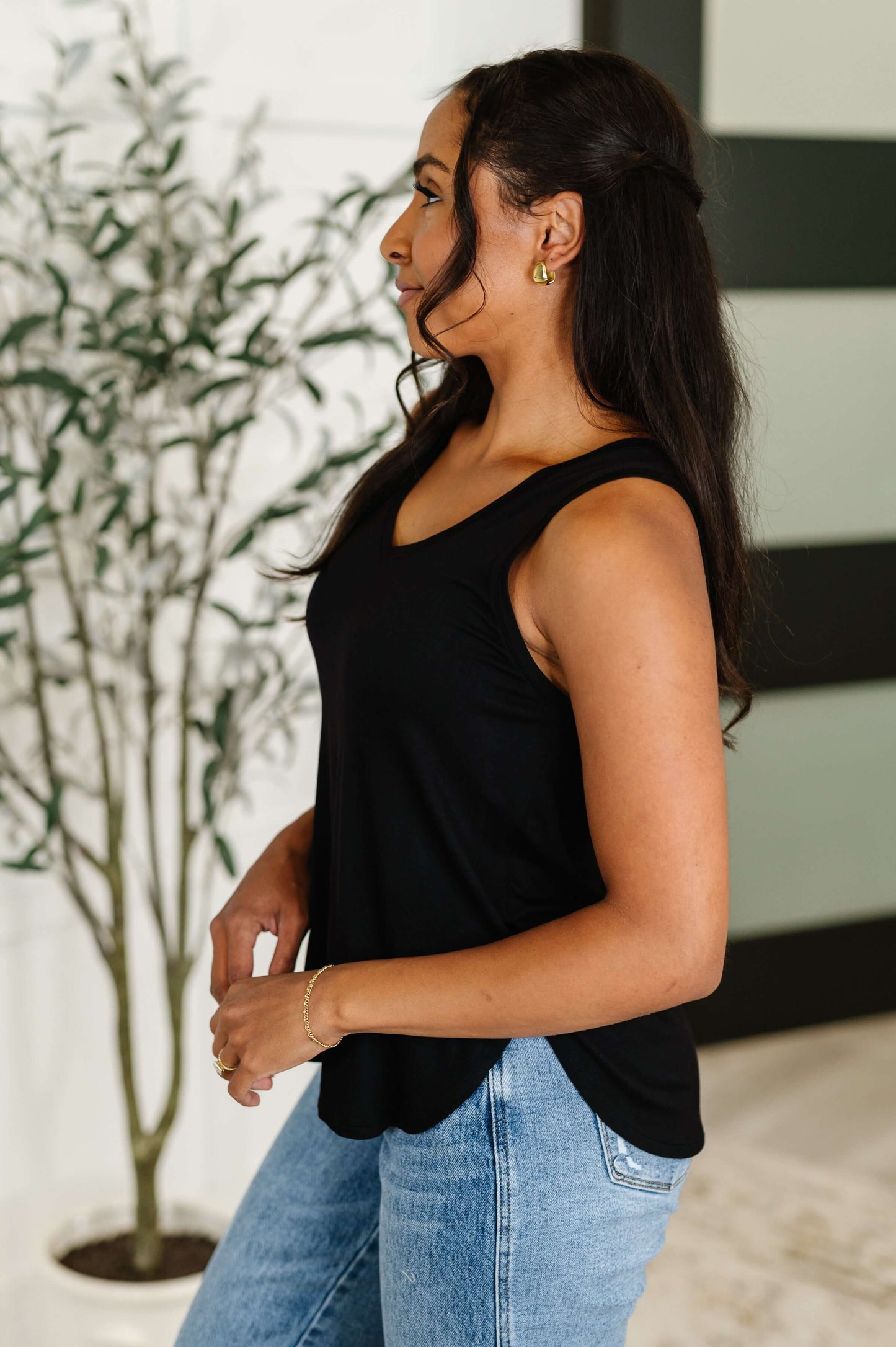 Simpler Times Basic V-Neck Tank