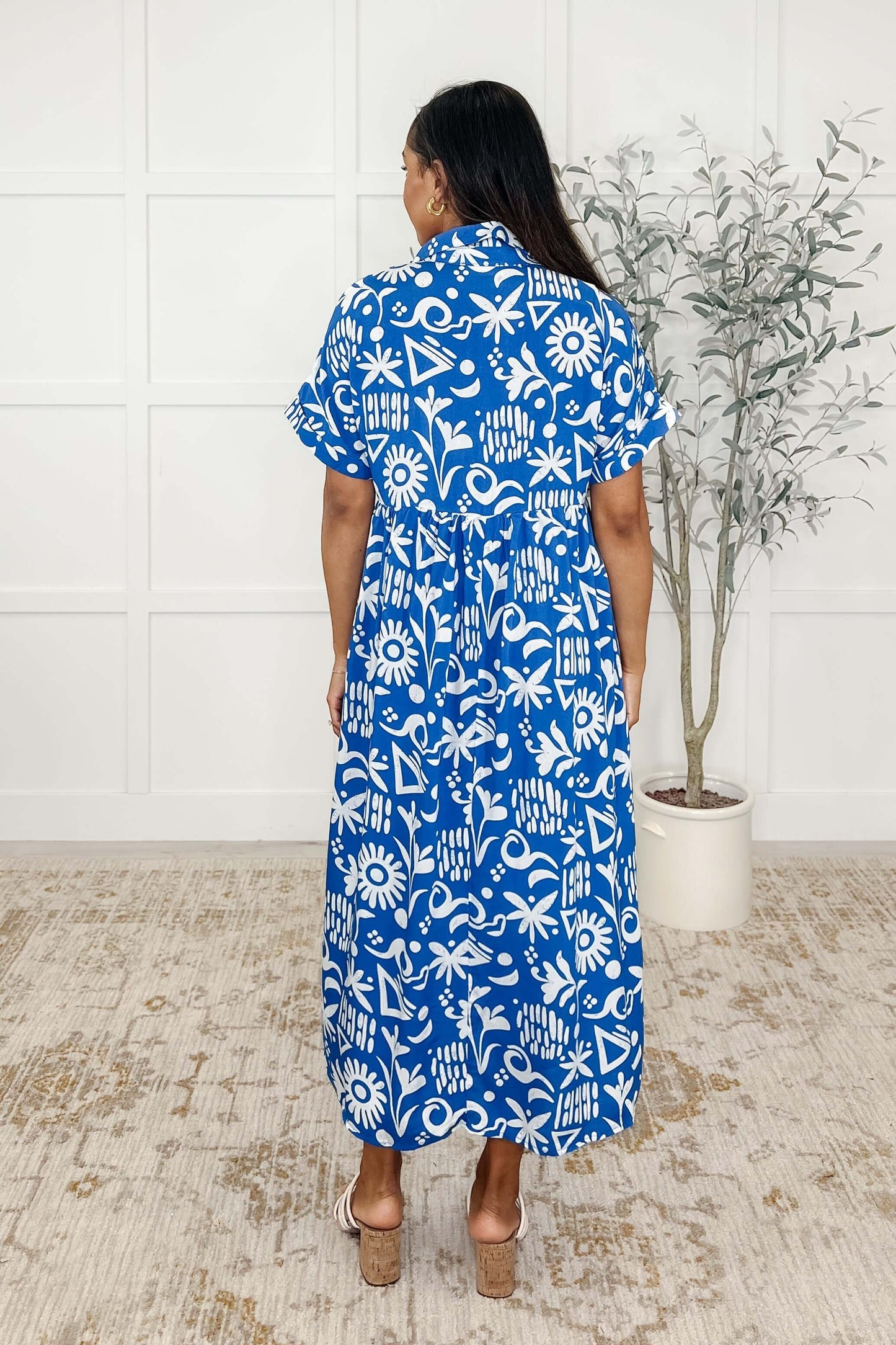 Soft Sonata V-Neck Dress in Blue