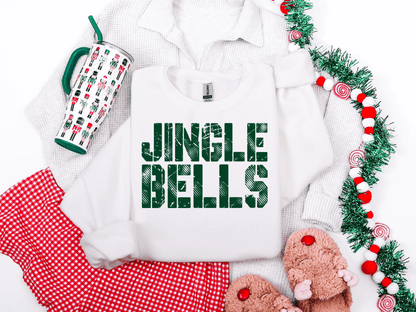 Jingle Bells Evergreen Graphic Tee and Sweatshirt