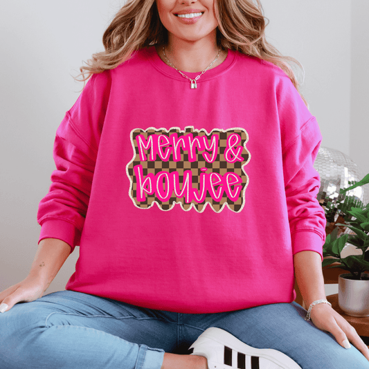 Merry & Boujee Graphic Tee and Sweatshirt