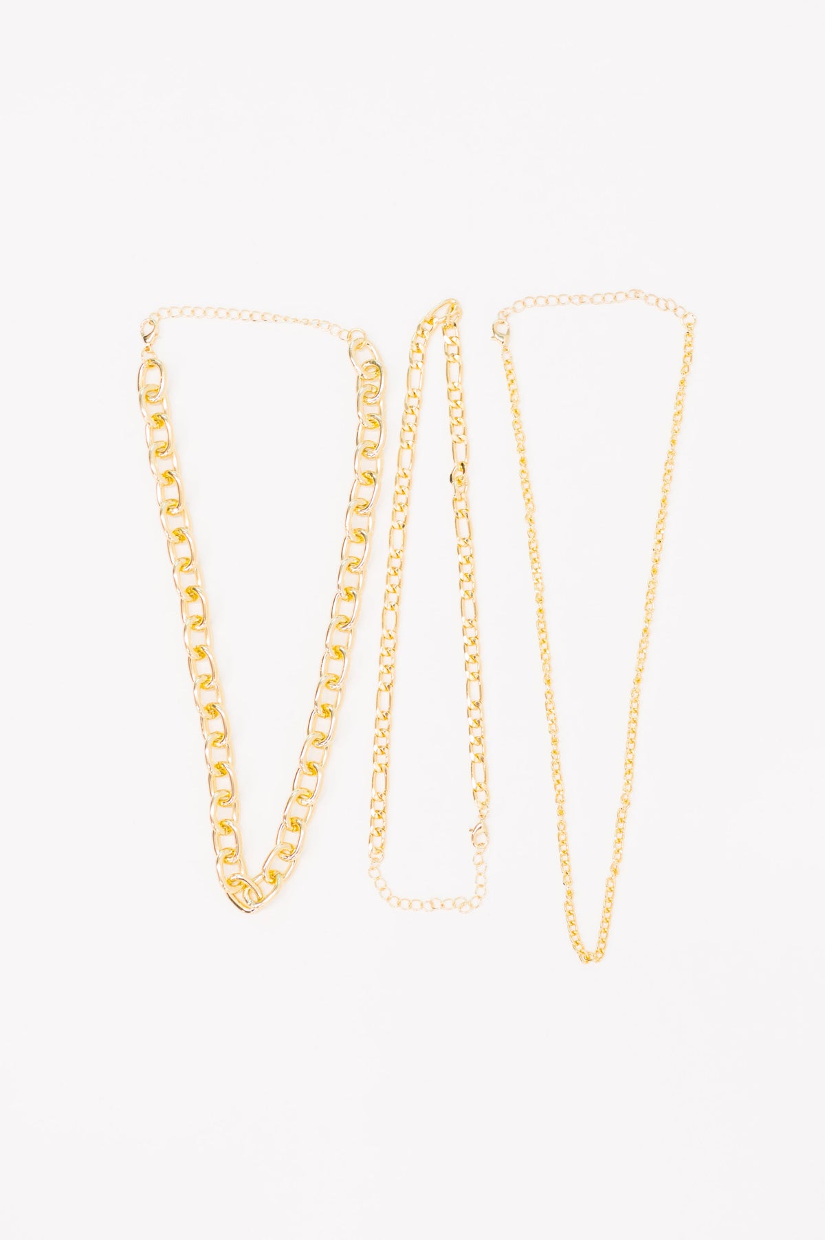 Big, Bold and Beautiful Layered Chunky Necklace in Gold