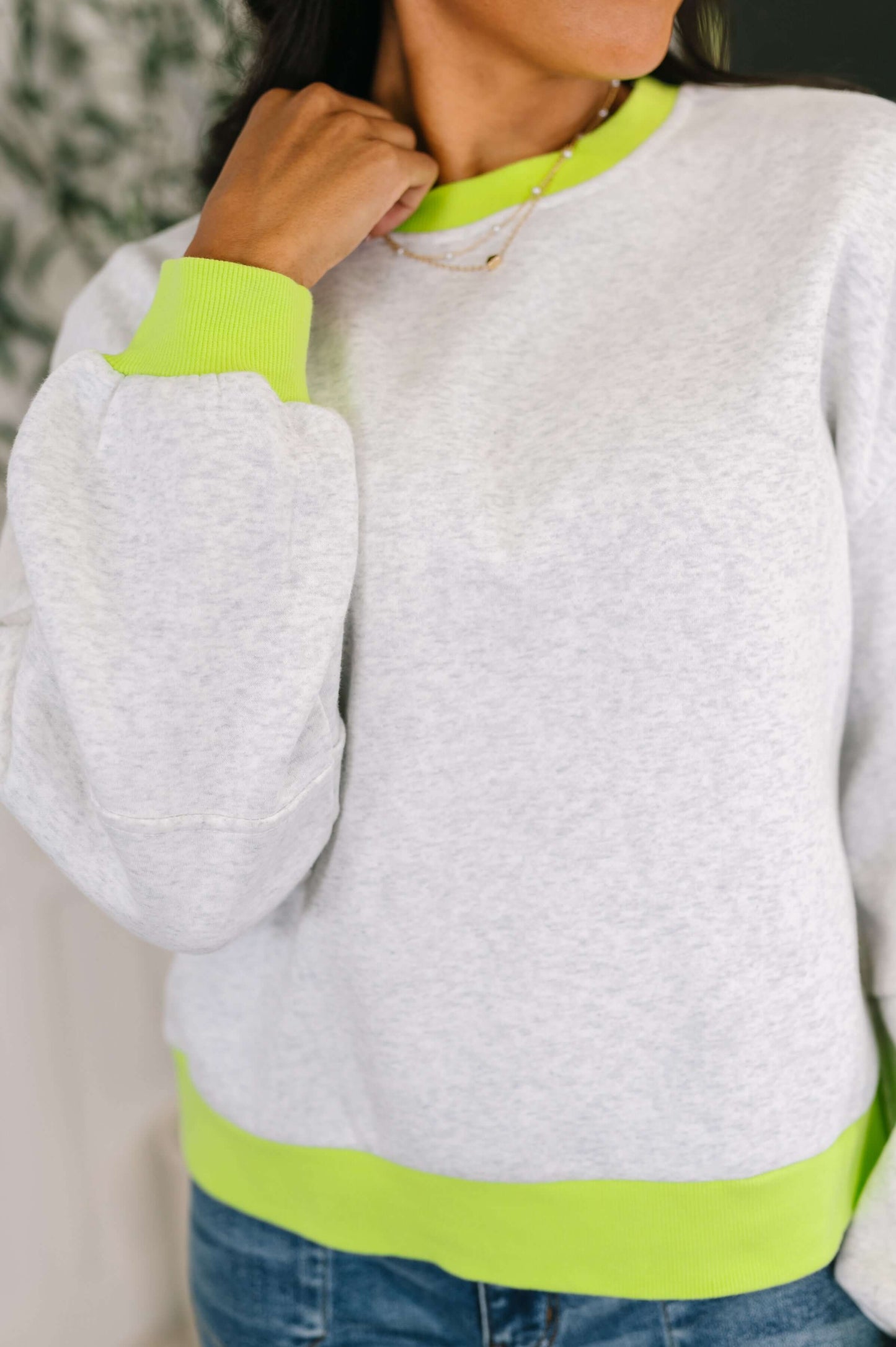 Can't Quit the Knit Contrast Pullover