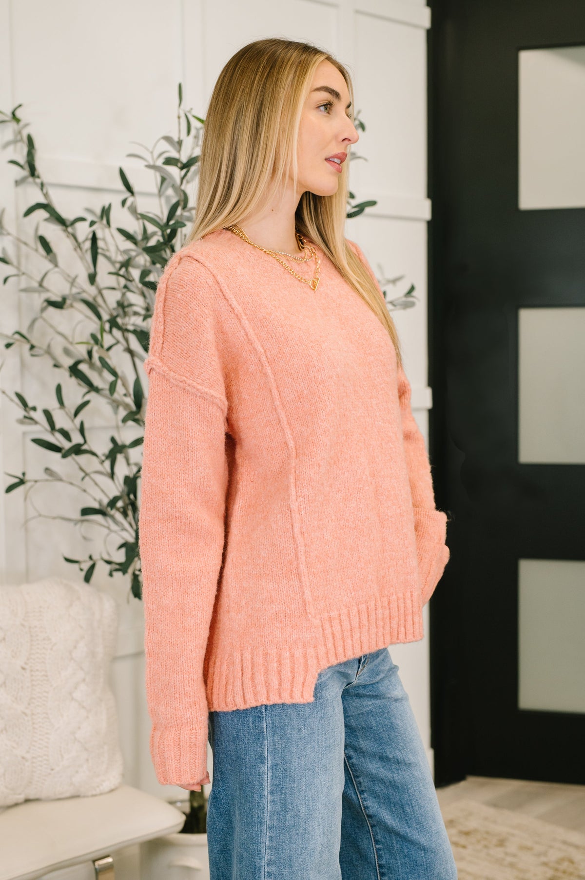 Changed for the Better Exposed Seam Pullover