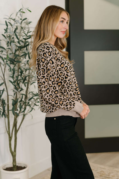 Lil' Sass Never Hurt Leopard Print Pullover