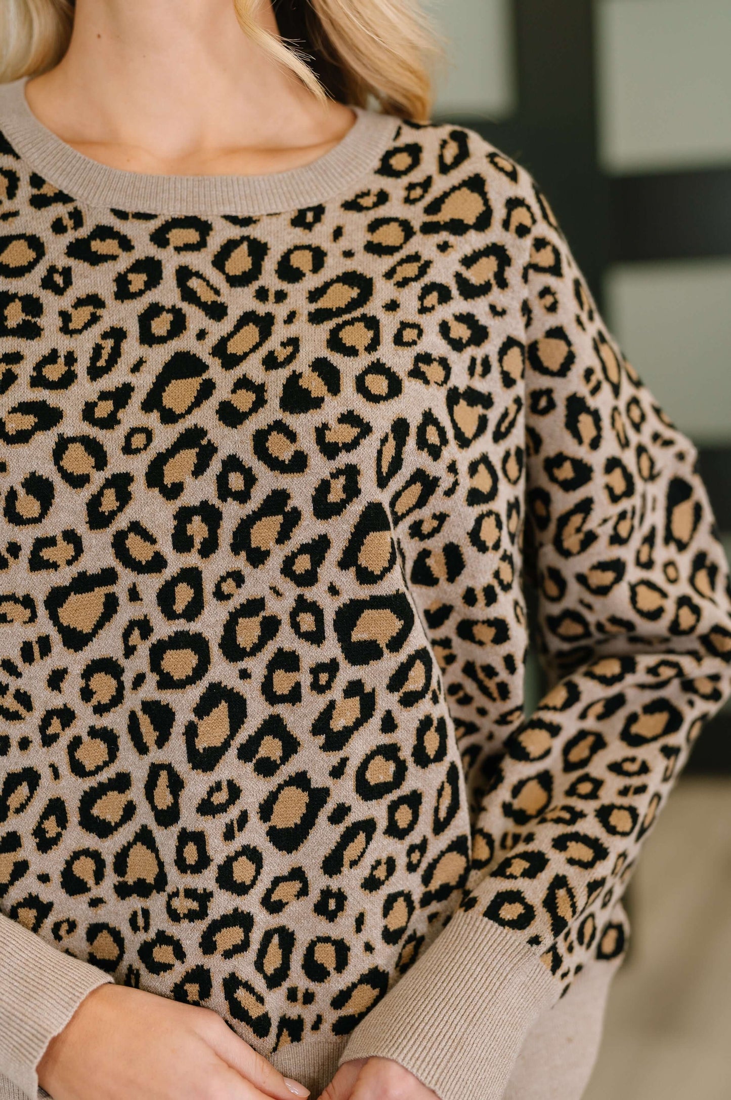 Lil' Sass Never Hurt Leopard Print Pullover