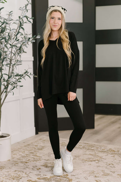 Next to Nothing Top and Bottom Set in Black