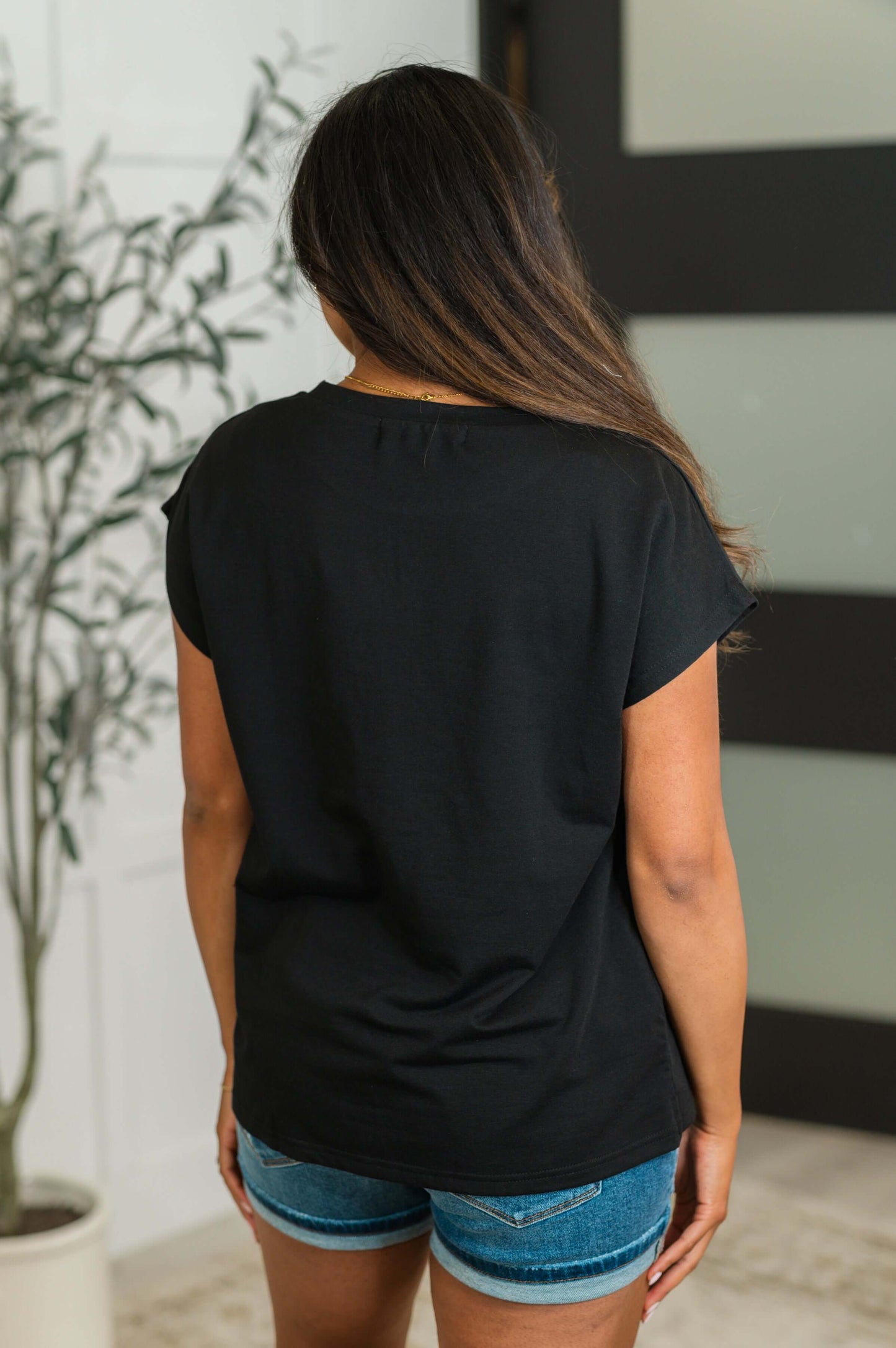 Not So Basic Pocket Tee in Black