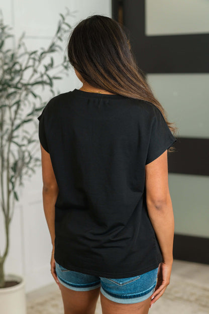 Not So Basic Pocket Tee in Black