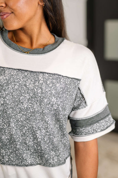 Patch Me If You Can Drop Shoulder Top