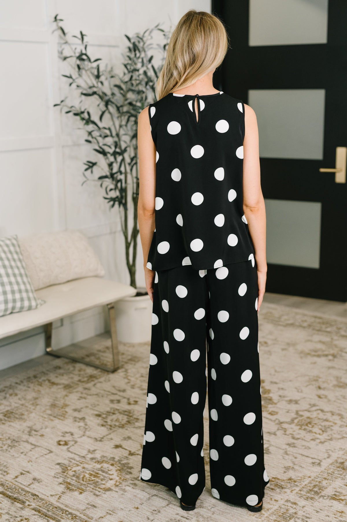 Pristine Condition Top and Bottom Polka Dot Set