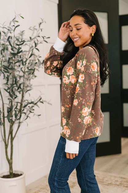 Somebody to Lean On Cable Ribbed Top