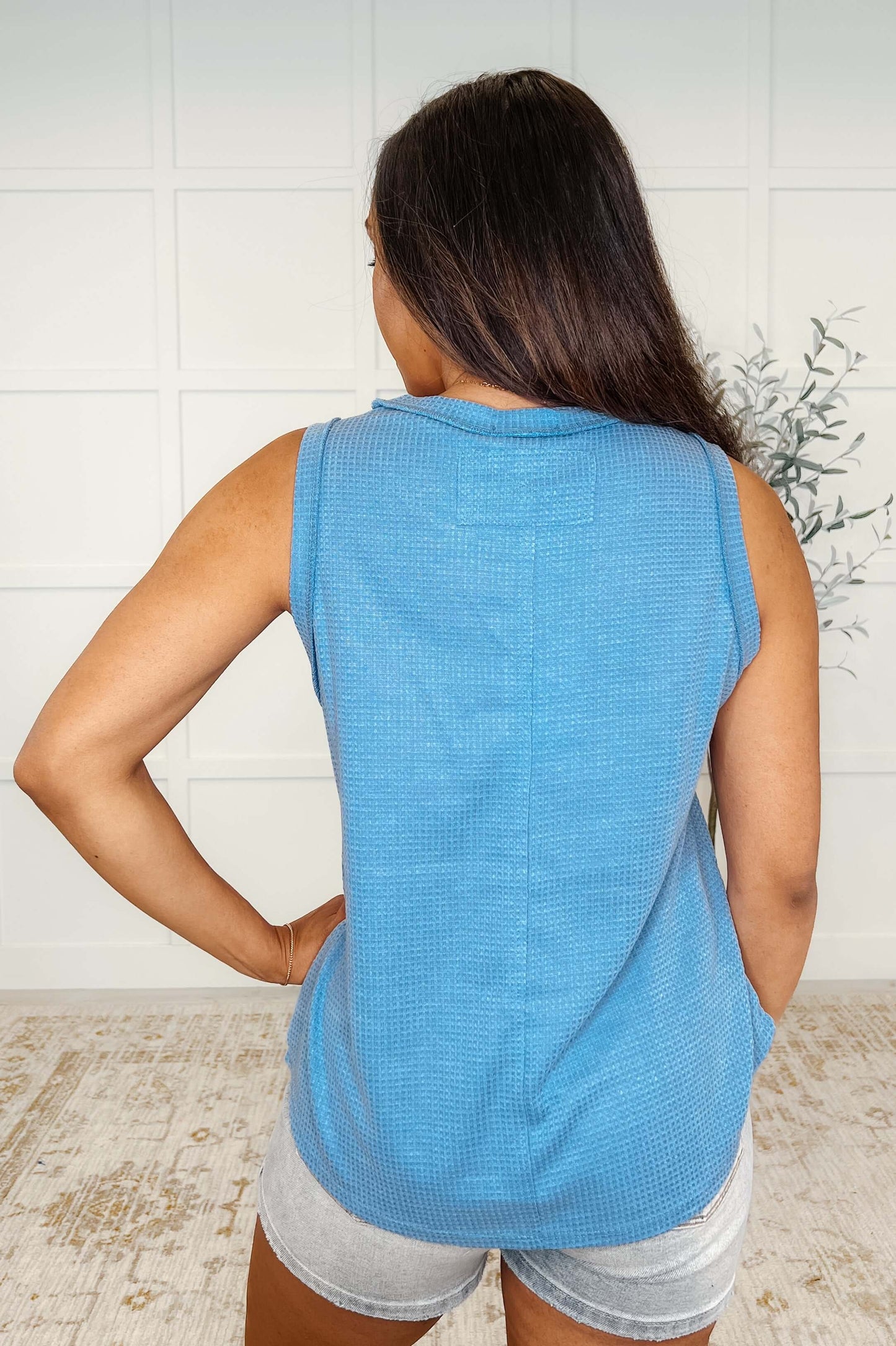 Thread Theory Round Neck Tank in Teal