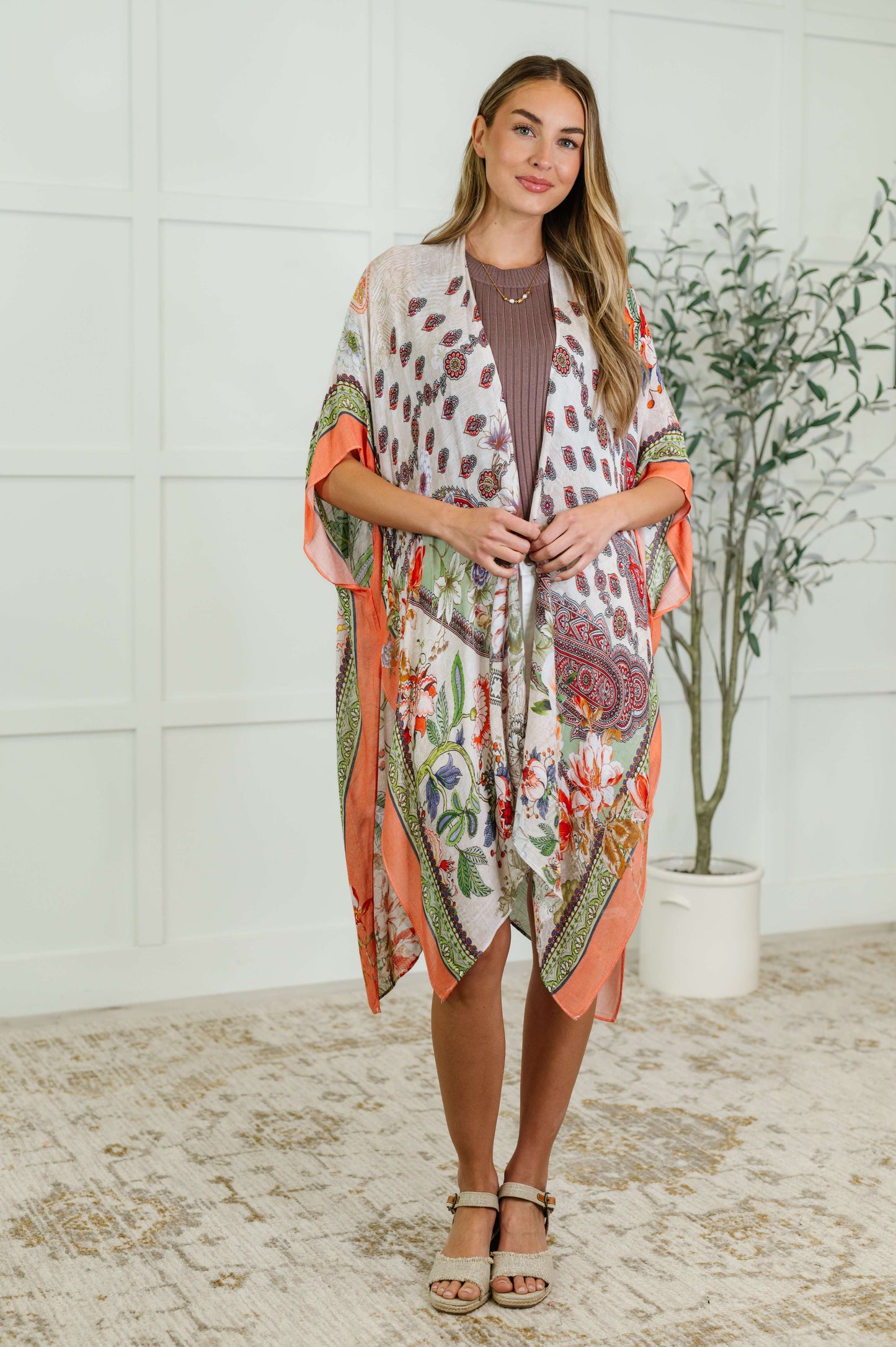 Tide to Me Open Front Kimono