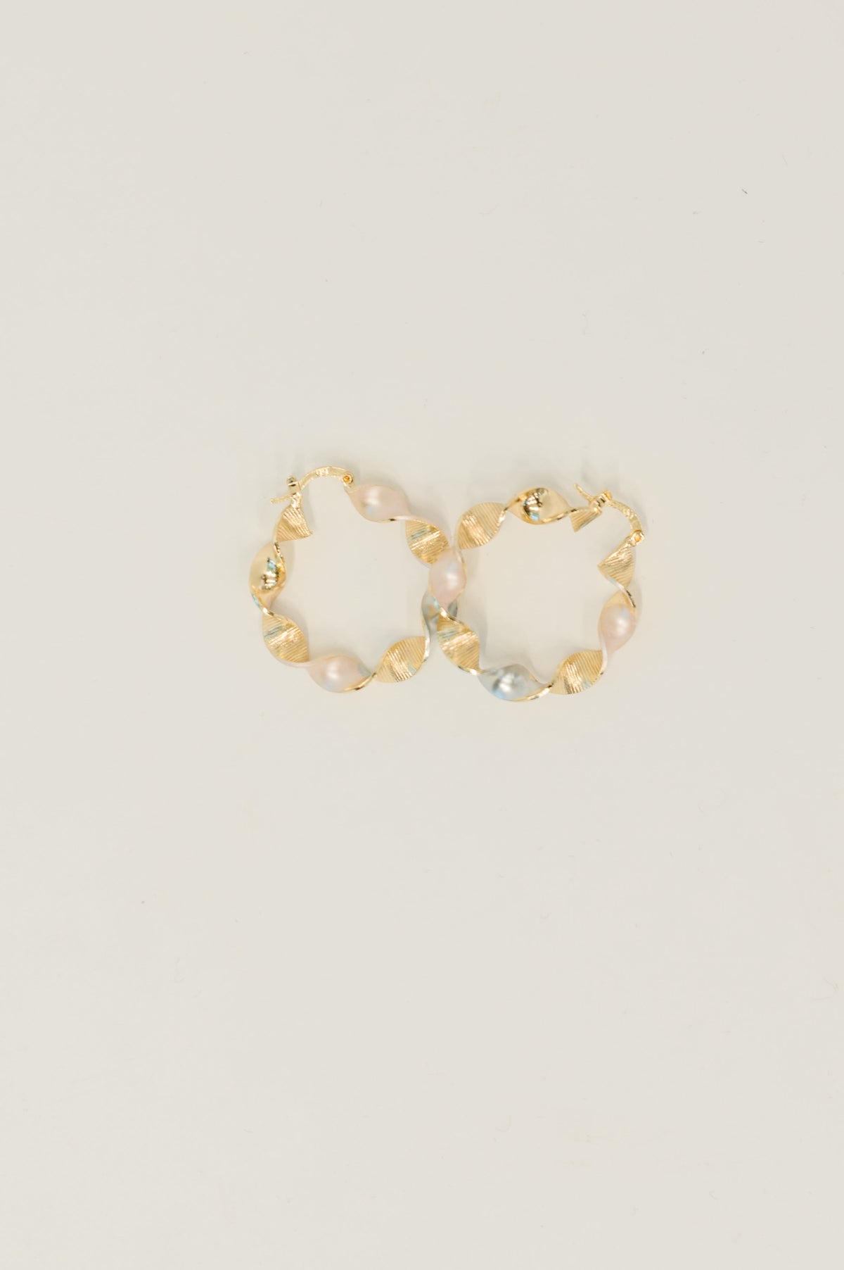 Twisted Sisters Plated Alloy Hoop Earrings