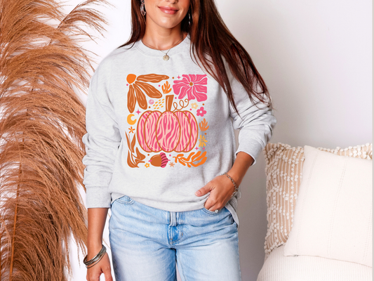 Pumpkin Boho Sweatshirt